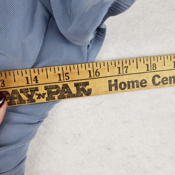 Stitch & Pine Size XS Short Sleeve Corset Style Tee Light Blue Renaissance Fairy - Picture 2 of 9